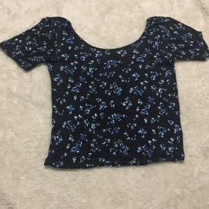 Blank floral crop top